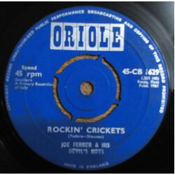 Joe Ferrer And His Devil's Boys Rockin' Crickets / Blue Guitar USED VINYL 7INCH 45 RPM