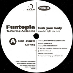 Funtopia / Antonina (2) Funk Your Body USED VINYL 12INCH
