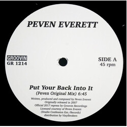 Peven Everett Put Your Back Into It USED VINYL 12INCH 45 RPM REISSUE