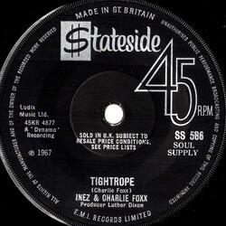 Inez And Charlie Foxx Tightrope / My Special Prayer USED VINYL 7INCH SINGLE 45 RPM