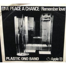 The Plastic Ono Band Give Peace A Chance / Remember Love USED VINYL 7INCH SINGLE 45 RPM