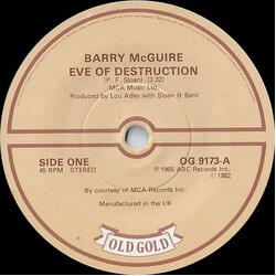 Barry McGuire / Three Dog Night Eve Of Destruction / Mama Told Me Not To Come USED VINYL 7INCH 45 RPM