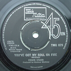 Edwin Starr You've Got My Soul On Fire USED VINYL 7INCH SINGLE 45 RPM