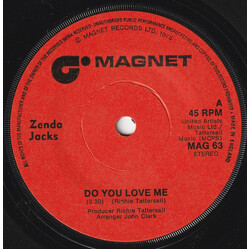 Zenda Jacks Do You Love Me USED VINYL 7INCH 45 RPM SINGLE STEREO