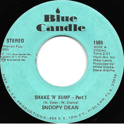 Snoopy Dean Shake 'N' Bump USED VINYL 7INCH 45 RPM