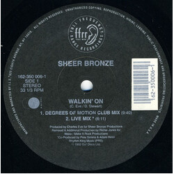 Sheer Bronze Walkin' On USED VINYL 12INCH 33 S RPM