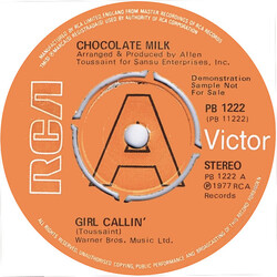 Chocolate Milk (2) Girl Callin' USED VINYL 7INCH 45 RPM PROMO