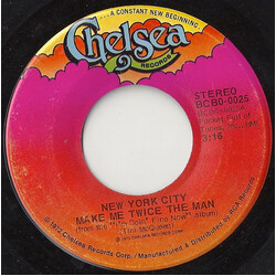 New York City Make Me Twice The Man / Uncle James USED VINYL 7INCH 45 RPM
