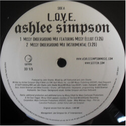 Ashlee Simpson L.O.V.E. USED VINYL 12INCH PROMO