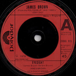 James Brown Eyesight / I Never, Never, Never Will Forget USED VINYL 7INCH 45 RPM STEREO