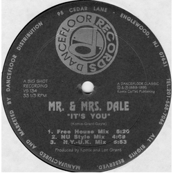 Mr. & Mrs. Dale / Shavonne It's You / So, Tell Me, Tell Me Vinyl 12" USED