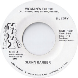 Glenn Barber Woman's Touch USED VINYL 7INCH SINGLE PROMO