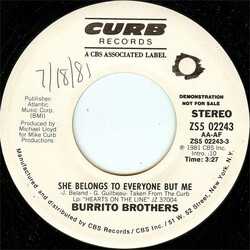 Burrito Brothers She Belongs To Everyone But Me USED VINYL 7INCH 45 RPM PROMO