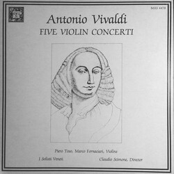 Antonio Vivaldi / I Solisti Veneti / Claudio Scimone / Piero Toso / Marco Fornaciari Five Violin Concerti Vinyl LP USED
