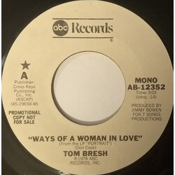 Tom Bresh Ways Of A Woman In Love / Huckleberry  Week-End USED VINYL 7INCH 45 RPM PROMO