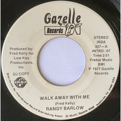 Randy Barlow Walk Away With Me USED VINYL 7INCH 45 RPM PROMO
