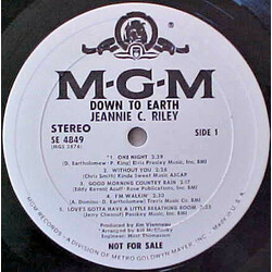 Jeannie C. Riley Down To Earth Vinyl LP USED