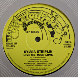 Sylvia Striplin Give Me Your Love / You Can't Turn Me Away USED VINYL 12INCH 33 S RPM REISSUE