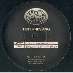 Nu Rhythmix Babylon (Into A Groove) USED VINYL 12INCH TEST PRESSING