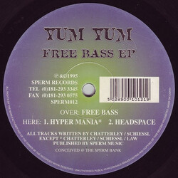 Yum Yum Free Bass EP USED VINYL 12INCH EP