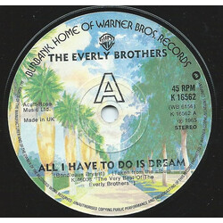 Everly Brothers All I Have To Do Is Dream / Cathy's Clown USED VINYL 7INCH 45 RPM SINGLE REISSUE