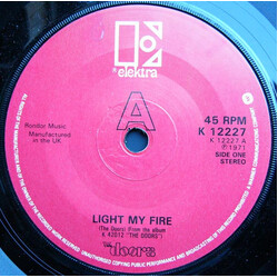 The Doors Light My Fire USED VINYL 7INCH SINGLE REISSUE 45 RPM