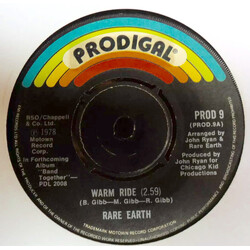 Rare Earth Warm Ride USED VINYL 7INCH 45 RPM SINGLE