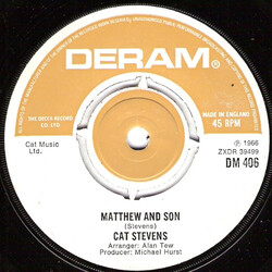 Cat Stevens Matthew And Son / I Love My Dog USED VINYL 7INCH 45 RPM SINGLE
