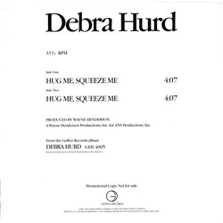 Debra Hurd Hug Me, Squeeze Me USED VINYL 12INCH 33 S RPM PROMO