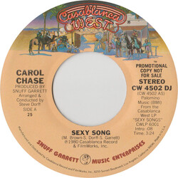 Carol Chase Sexy Song USED VINYL 7INCH 45 RPM SINGLE PROMO STEREO MONO