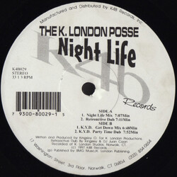 K London Posse Night Life USED VINYL 12INCH 33 S RPM