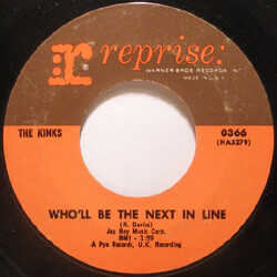 The Kinks Who'll Be The Next In Line / Ev'rybody's Gonna Be Happy USED VINYL 7INCH 45 RPM SINGLE