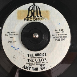 The O'Jays The Choice / Going Going Gone USED VINYL 7INCH 45 RPM PROMO
