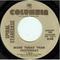 Spiral Starecase More Today Than Yesterday / No One For Me To Turn To USED VINYL 7INCH 45 RPM REISSUE