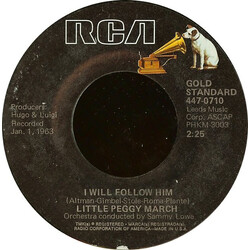 Peggy March I Will Follow Him / Hello Heartache, Goodbye Love USED VINYL 7INCH 45 RPM REPRESS