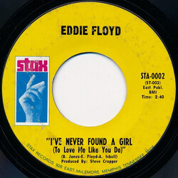 Eddie Floyd I've Never Found A Girl (To Love Me Like You Do) USED VINYL 7INCH 45 RPM SINGLE STYRENE