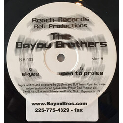 The Bayou Bros Skyee / Open To Praise USED VINYL 12INCH