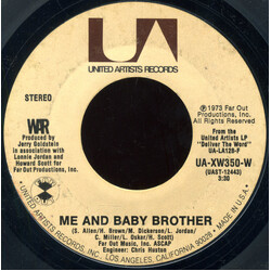 War Me And Baby Brother USED VINYL 7INCH 45 RPM STYRENE STEREO