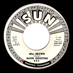 David Houston Miss Brown / Sherry's Lips USED VINYL 7INCH 45 RPM PROMO REISSUE