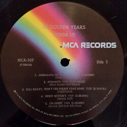 Brenda Lee 10 Golden Years Vinyl LP USED