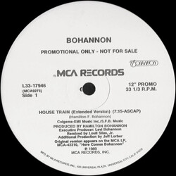 Hamilton Bohannon House Train USED VINYL 12INCH 33 S RPM SINGLE PROMO