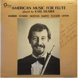 Karl Kraber American Music For Flute Vinyl LP USED