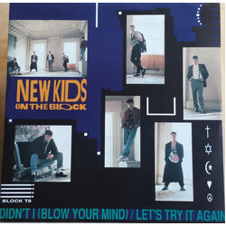 New Kids On The Block Didn't I (Blow Your Mind) / Let's Try It Again USED VINYL 12INCH 45 RPM STEREO