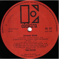 Tom Paxton Outward Bound Vinyl LP USED