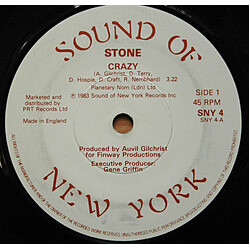 Stone Crazy USED VINYL 7INCH 45 RPM SINGLE
