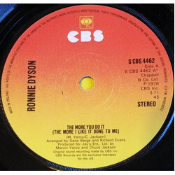 Ronnie Dyson The More You Do It (The More I Like It Done To Me) USED VINYL 7INCH 45 RPM SINGLE