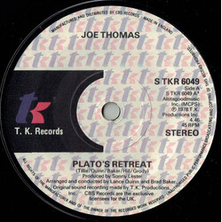 Joe Thomas Plato's Retreat USED VINYL 7INCH 45 RPM STEREO