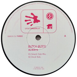 Butch Quick Always USED VINYL 12INCH 33 S RPM