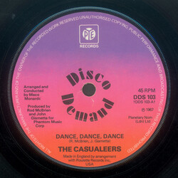 The Casualeers Dance, Dance, Dance / There's Something About This Girl USED VINYL 7INCH 45 RPM REISSUE