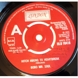 Bobo Mr. Soul Hitch Hiking To Heartbreak / She's My Woman, She's My Girl USED VINYL 7INCH 45 RPM SINGLE PROMO